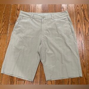 Hang Ten Men's Beige Flat Front Shorts